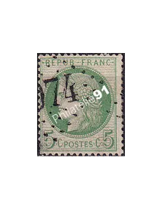 Timbre Classique n° 53f oblitéré, timbres France