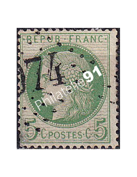 Timbre Classique n° 53f oblitéré, timbres France