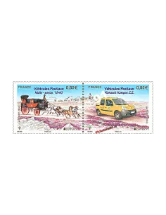 Timbre de France n° 4749 et 50. EUROPA 2013. Les véhicules postaux