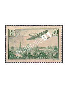 Timbre PA n° 14 charnière, collection timbres France