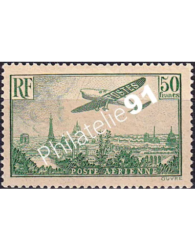 Timbre PA n° 14 charnière, collection timbres France