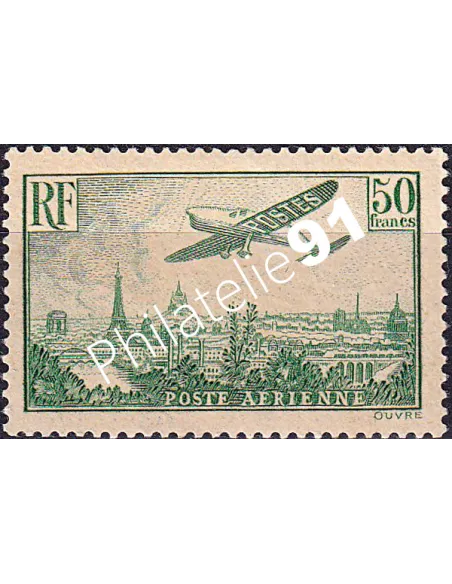 Timbre PA n° 14 charnière, collection timbres France