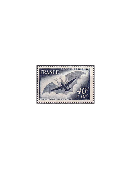 Variété sur timbre PA n° 23b neuf, collection timbres France