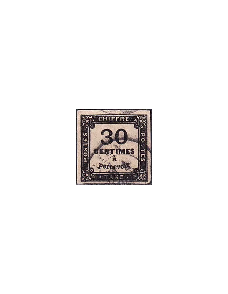 Timbre-taxe n° 6 ND oblitéré, collection timbres France