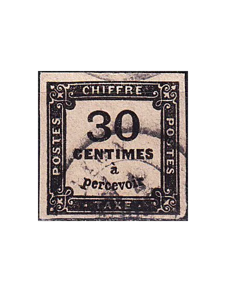 Timbre-taxe n° 6 ND oblitéré, collection timbres France