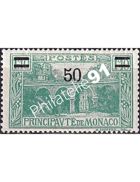 Monaco, n° 107 charnière, collection timbres Monaco