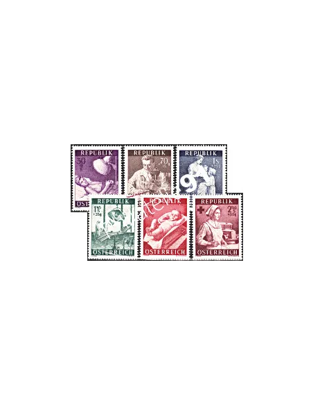 Timbres neufs d'Autriche - n°  832 à 837 - Santé