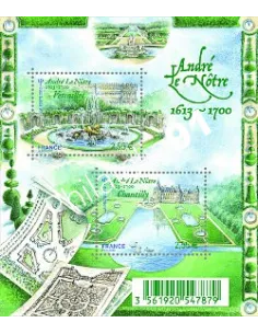 Bloc de 2 timbres : n° 4751 et 4752**(F4751) - Jardins de France. André Le Nôtre
