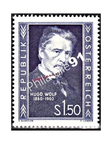 Timbre neuf d’Autriche n° 818 - thématique Musique