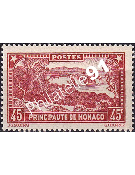 Monaco, n° 123 charnière, collection timbres Monaco