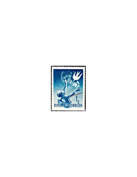 Timbre neuf d’Autriche n° 777 - thématique Unicef