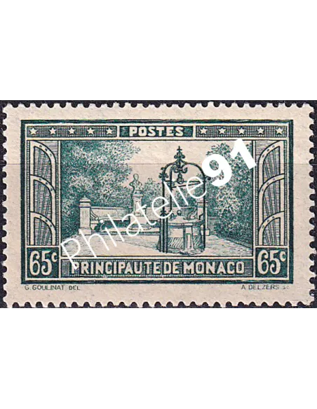 Monaco, n° 124 charnière, collection timbres Monaco