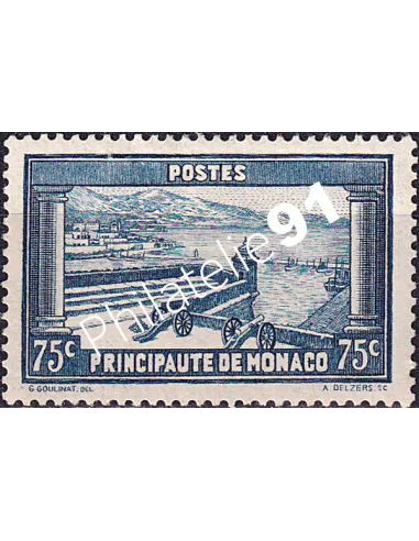 Monaco, n° 125 charnière, collection timbres Monaco