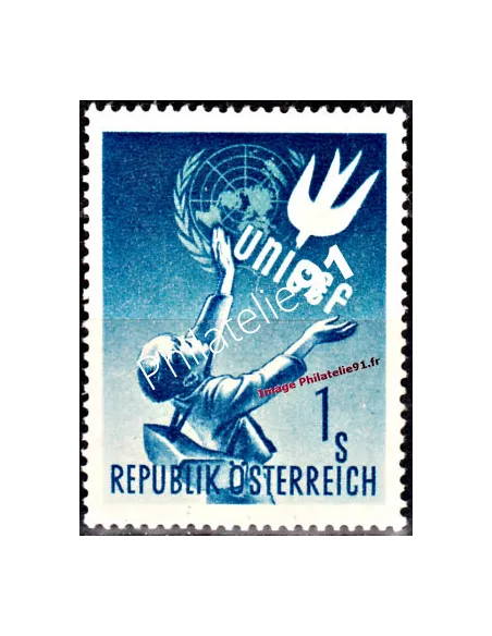 Timbre neuf d’Autriche n° 777 - thématique Unicef