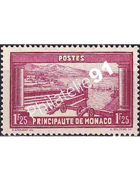 Monaco, n° 127 charnière, collection timbres Monaco