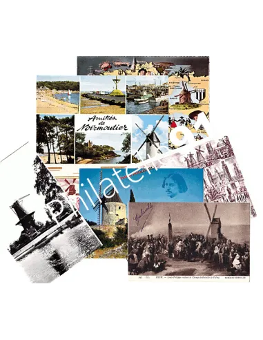 7 cartes thématiques - Moulins