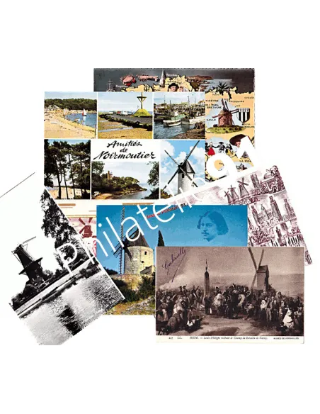 7 cartes thématiques - Moulins