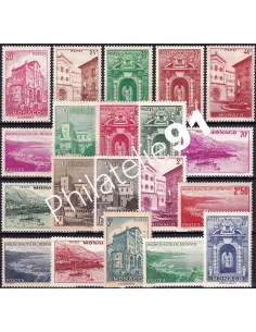Monaco, n° 169 à 183 neufs, collection timbres Monaco