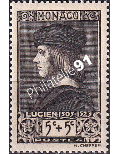 Monaco, n° 185 charnière, collection timbres Monaco