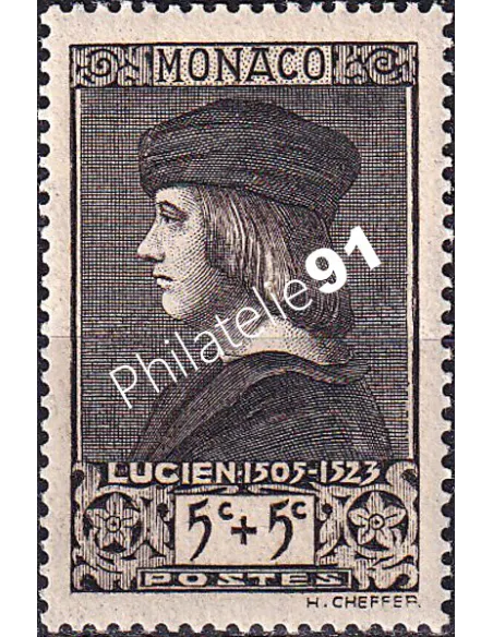 Monaco, n° 185 charnière, collection timbres Monaco