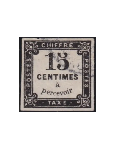 Timbre-taxe n° 4 ND oblitéré, collection timbres France