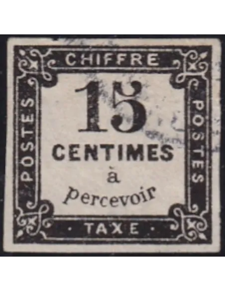 Timbre-taxe n° 4 ND oblitéré, collection timbres France