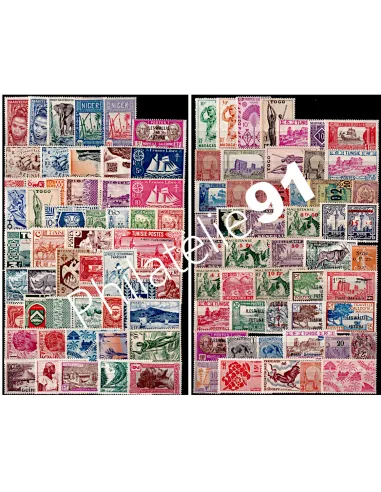 Lot de timbres neufs des colonies, collection Lot Tous Pays