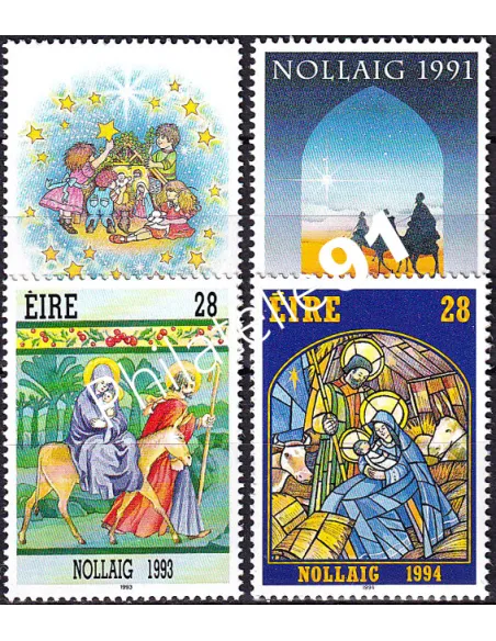 Irlande, n° 700, 781, 845, 884 neufs, collection timbres Europe