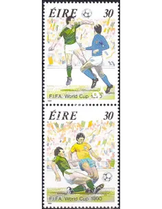 Irlande, n° 715 à 716 neufs, paire verticale, timbres Europe