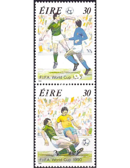 Irlande, n° 715 à 716 neufs, paire verticale, timbres Europe