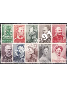 Luxembourg, n° 312 à 321 neufs, collection timbres Europe