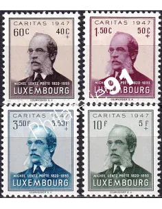 Luxembourg, n° 402 à 405 charnière, collection timbres Europe