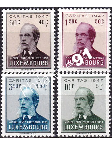 Luxembourg, n° 402 à 405 charnière, collection timbres Europe