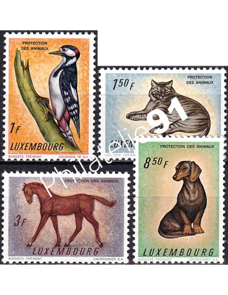 Luxembourg, n° 595 à 598 neufs, collection timbres Europe