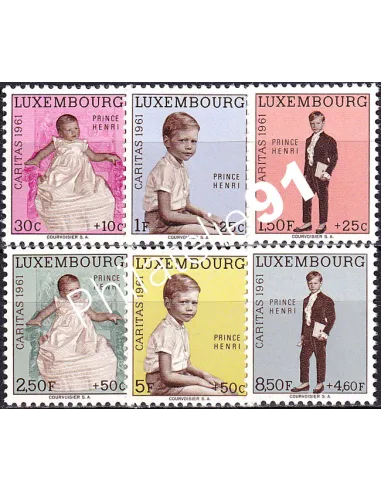 Luxembourg, n° 603 à 608 neufs, collection timbres Europe