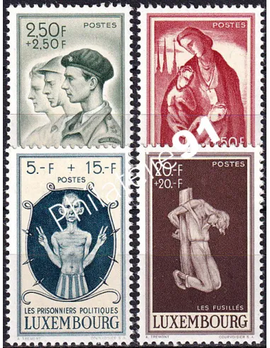 Luxembourg, n° 384 à 387 neufs, collection timbres Europe