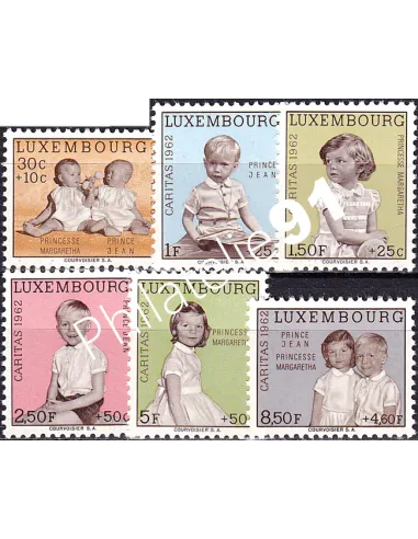 Luxembourg, n° 614 à 619 neufs, collection timbres Europe