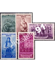 Roumanie, n° 1299 à 1302 charnière, collection timbres Europe