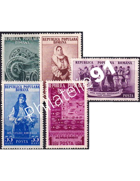 Roumanie, n° 1299 à 1302 charnière, collection timbres Europe