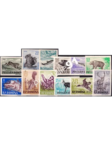 Roumanie, n° 1488 à 1499 non dentelés neufs, collection timbres Europe