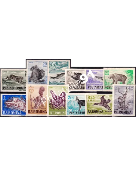 Roumanie, n° 1488 à 1499 non dentelés neufs, collection timbres Europe