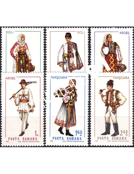 Roumanie, n° 2440 à 2445 neufs, collection timbres Europe