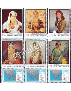Roumanie, n° 2608 à 2613 neufs, collection timbres Europe