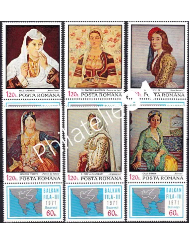 Roumanie, n° 2608 à 2613 neufs, collection timbres Europe