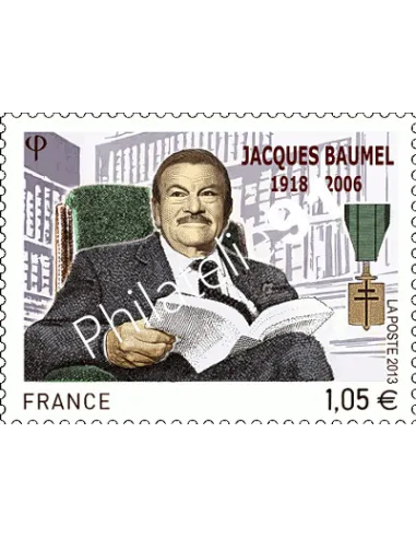 Timbre de France n° 4754 - Jacques Baumel