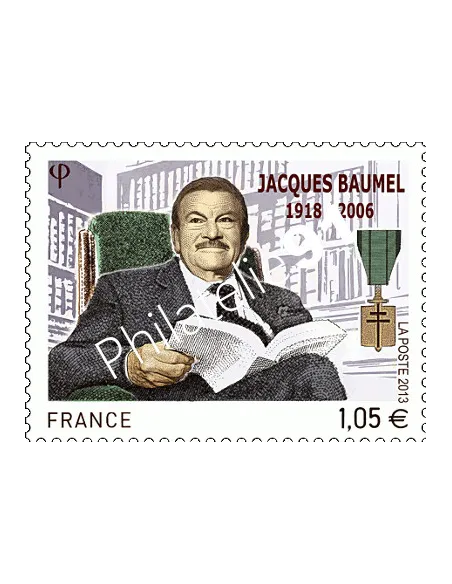 Timbre de France n° 4754 - Jacques Baumel
