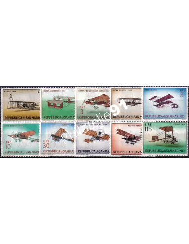 ST-MARIN, n° 542 à 551, collection timbres Europe