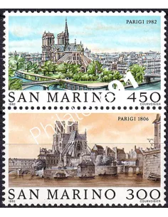 ST-MARIN, n° 1057 à 1058, paire, collection timbres Europe
