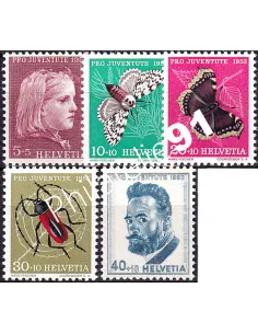 Suisse, n° 539 à 543 neufs, collection timbres Europe