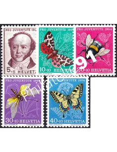 Suisse, n° 553 à 557 neufs, collection timbres Europe